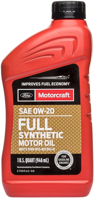 Олива моторна FORD Motorcraft Full Synthetic Motor Oil 0W-20 0.946 л (XO0W20QFS)